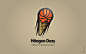 Häagen Dazs Basketball, visual identity on Behance
