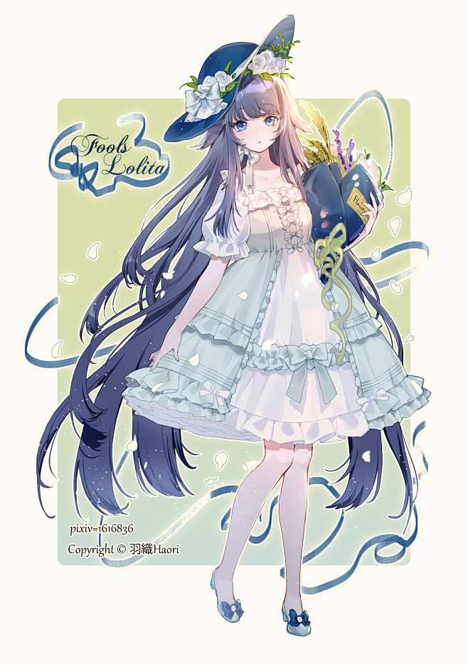 女の子ロリータ羽织お仕事募集中的插画pixiv立ち絵