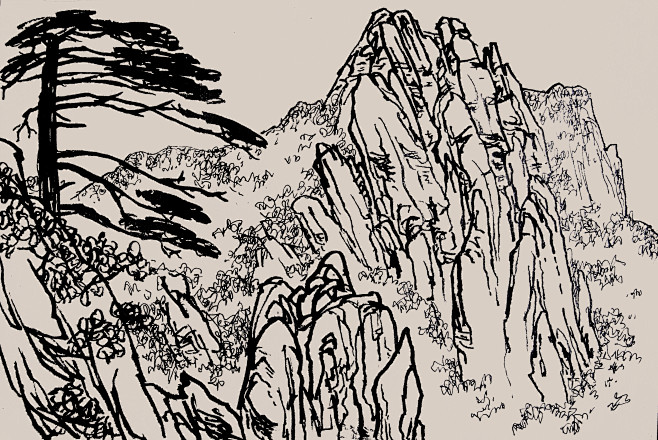 三清山风景速写