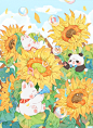 花花系列插画｜向日葵_1_昏古七了_来自小红书网页版