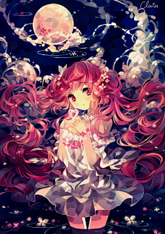 美妆造型师～瑞瑞采集到插画人物形象