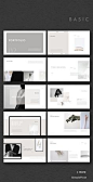 Simple & Minimal Presentation Template #ppt #powerpoint #powerpoints #basic #portfolio #presentation #template #moodboard #templates #pitchdeck #simplep #AD