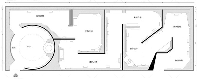 现代15套展馆展览展厅平面布置方案设计图CADCAD JCI328427711222254(2)