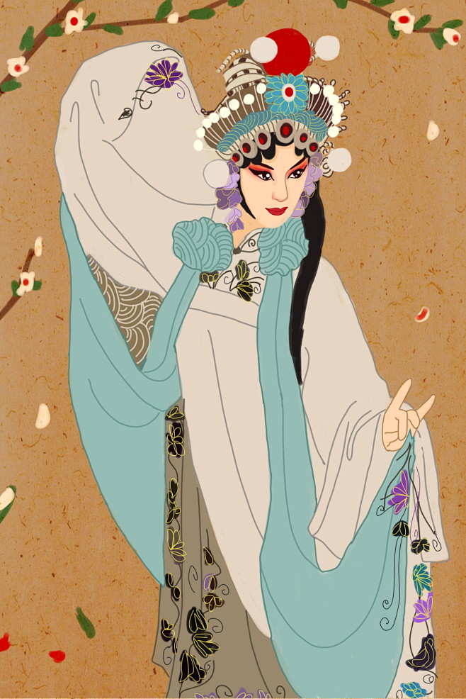 戏曲人物插画