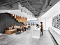 WME Agents and Star Clients Unite at Nashville Office by Hastings Architecture Associates : LEDs shine through die-cut apertures in the blackened-steel reception desk at the Nashville office of WME by Hastings Architecture Associates. Photography by Eric 