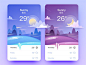 Weather App by goumy #Design Popular #Dribbble #shots