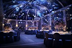 结婚婚礼灯光设计摄影图