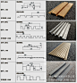 铝合金凹凸长城板 木纹门头背景幕墙铝型材格栅瓦楞波浪铝长城板