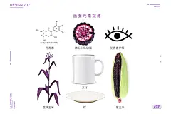 花青素紫玉米茶插画包装设计