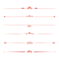 千库网_红色喜庆新年中式花纹分割线_元素编号13353823