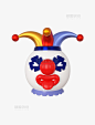 C4D愚人节愚你同乐装饰小丑头像3D立体