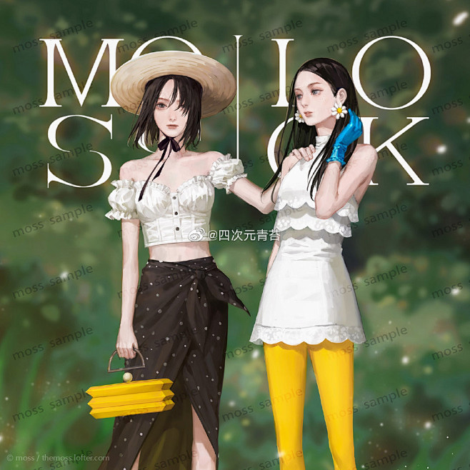 moss look小帽和小花-moss