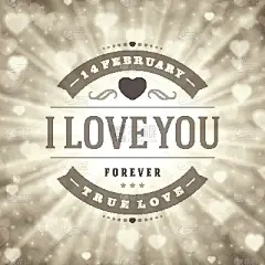 情人节贺卡和散景快乐