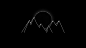 Minimal, dark, mountains wallpaper
