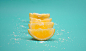 slice of yellow citrus fruits