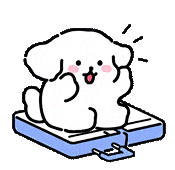 超可爱的线条小狗表情包.ᐟ.ᐟ