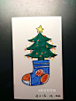 网上素材画的书签卡，喜欢画画的同学们可以加我公众微信号：我爱简笔画，微博：<a class="text-meta meta-mention" href="/kc8uyczfvq/">@我爱简笔画</a>，一起来玩。卡通 Q版 手绘 手帐 画画爱好者。圣诞树和鞋
