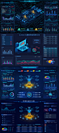 可视化统计大屏软件UI界面智慧国企运