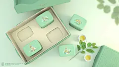 这组插画风的茶叶包装设计，很精致！