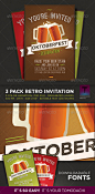 慕尼黑啤酒节（Oktoberfest）·3折的邀请 - GraphicRiver项目出售