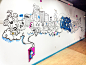 Sequel Media, Beijing : Office mural project for the new Sequel Media office in Beijing. 