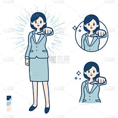 女商人,套装,简单,欲望,可爱的,商务,正装,女人,动机,面部表情