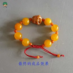 DIY手链绳结松紧调节扣编法图解教程