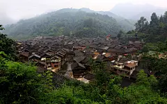 贵州黔东南黎平肇兴侗寨风景桌面壁纸