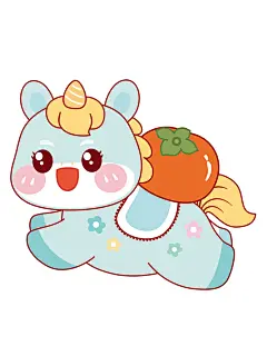 马宝宝奔腾卡通插画518-47