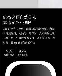 蜡笔x采集到化妆镜详情-卖点