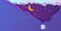 剪纸式夜空来自热饮杯的蒸汽紫色和蓝色渐变多云景观的3d背景向量例证- 插画包括有问候, 看板卡: 168461057