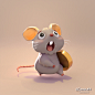 Cute Little Mouse, Gracia Novita : My first time render outside zbrush. I used Maya 2017.