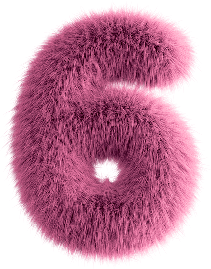 Pink Fluffy Number S...