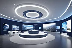 电子科技现代科技展厅摄影图