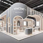 ai Exhibition  Stand Exhibition Design  booth exhibition stand 3D architecture interior design  Event