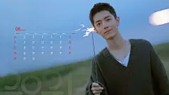 肖战电脑壁纸（带日历）丨陪你度过春秋冬夏，祈愿你能顺顺利利。_腾讯新闻