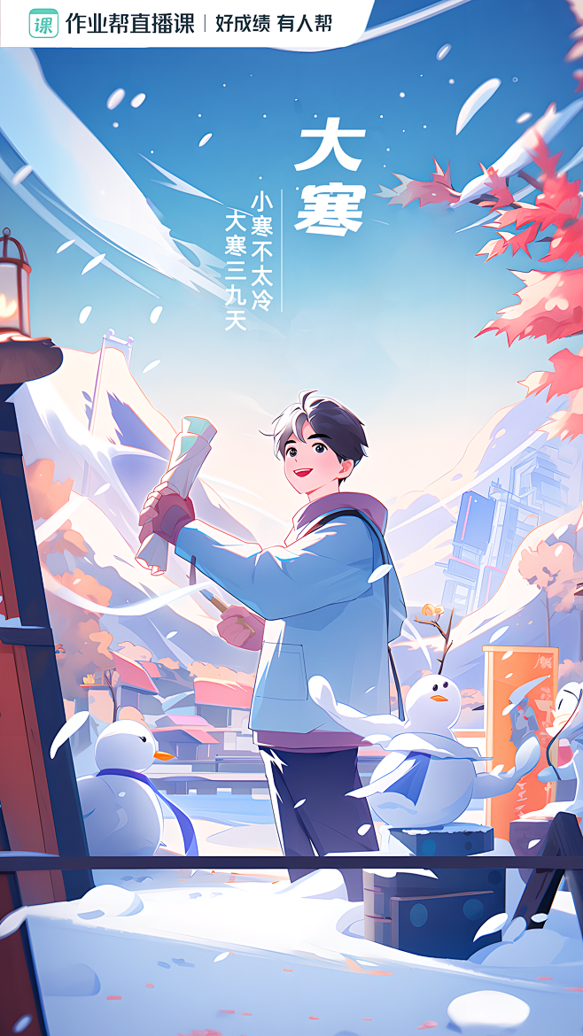 大寒节气海报