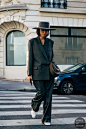 Paris FW 2019 Street Style: Beatrice Gutu : Beatrice Gutu between the fashion shows.