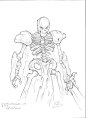 Sketches - Skeleton Warrior by jack0001 (deviantART)