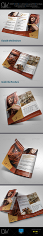 Hair Stylist & Salon Tri-Fold Brochure - Brochures Print Templates