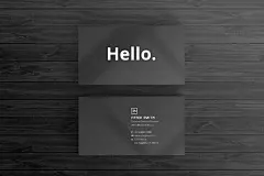 25款时尚大气简约黑色商务创意名片模板PSD源文件素材-淘宝网