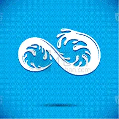 清新,化妆舞会服,海洋,图标,生物学,湿,环境,使用,流动
