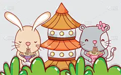 可爱,动物,日本食品,分离着色,可爱的,宠物,亚洲,食品,图像,猫