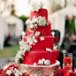 Red Wedding Cake