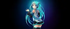 初音未来Hatsune Miku带鱼屏壁纸3440x1440