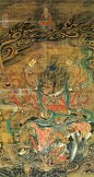 明宝宁寺水陆画之佛像 : 宝宁寺水陆画系明代佚名宫廷画家所作，是中国佛教绘画艺术的珍品，现藏于山西博物院。