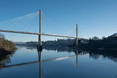 海峡大桥高清建筑摄影