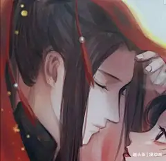 手绘古风情侣头像可爱动漫人物头像壁纸插画