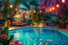 缤纷夏日泳池电商场景模型