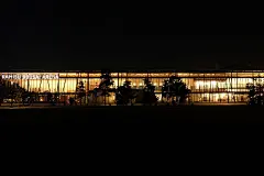 かみす防災アリーナ　サインデザイン計画［アリーナエリア］  | WORKS | OKデザイン室 : 茨城県神栖市のスポーツ・文化複合施設、かみす防災アリーナのサインデザイン計画・VIデザインを担当しました。 かみす防災アリーナは、災害時には1万人の避難を収容できる防災施設です。 デジタルプリントシステム／ハイグラフィカ／オリジナル壁紙／pixel graphic／ウォールグラフィック